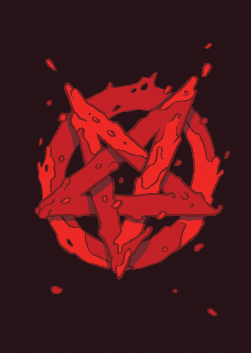 demon card sleeves Satanic Sleeves